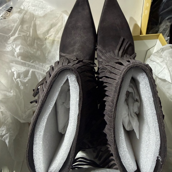 Michael Kors Jayla Suede Heeled Booties – Chocolate - Picture 5 of 14